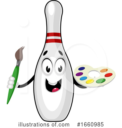 Bowling Pin Clipart #1660985 by Morphart Creations