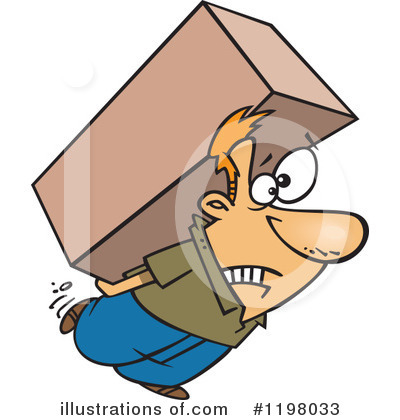 Royalty-Free (RF) Box Clipart Illustration by toonaday - Stock Sample #1198033