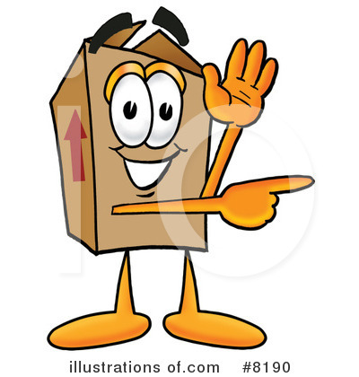 Royalty-Free (RF) Box Clipart Illustration by Mascot Junction - Stock Sample #8190