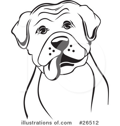 Royalty-Free (RF) Boxer Dog Clipart Illustration by David Rey - Stock Sample #26512