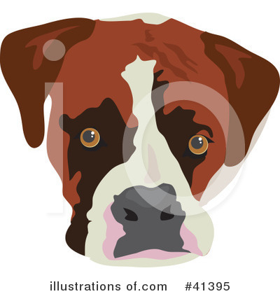 Royalty-Free (RF) Boxer Dog Clipart Illustration by Prawny - Stock Sample #41395