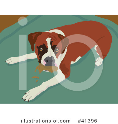 Royalty-Free (RF) Boxer Dog Clipart Illustration by Prawny - Stock Sample #41396