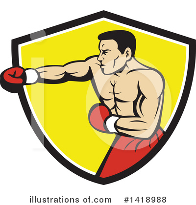 Royalty-Free (RF) Boxing Clipart Illustration by patrimonio - Stock Sample #1418988