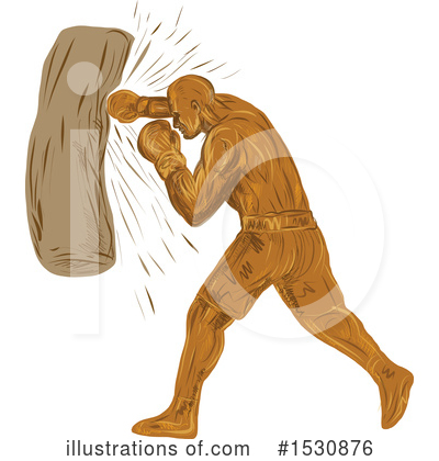 Royalty-Free (RF) Boxing Clipart Illustration by patrimonio - Stock Sample #1530876