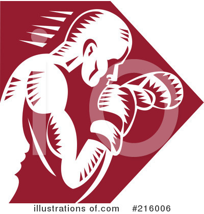 Royalty-Free (RF) Boxing Clipart Illustration by patrimonio - Stock Sample #216006