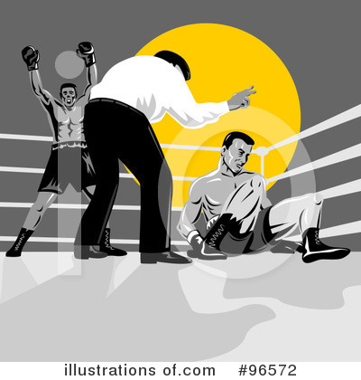 Royalty-Free (RF) Boxing Clipart Illustration by patrimonio - Stock Sample #96572