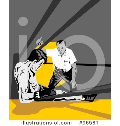 Royalty-Free (RF) Boxing Clipart Illustration by patrimonio - Stock Sample #96581