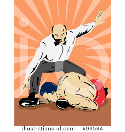 Royalty-Free (RF) Boxing Clipart Illustration by patrimonio - Stock Sample #96584