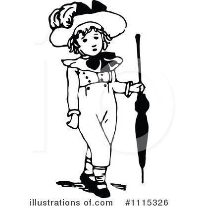 Royalty-Free (RF) Boy Clipart Illustration by Prawny Vintage - Stock Sample #1115326