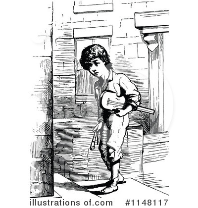 Royalty-Free (RF) Boy Clipart Illustration by Prawny Vintage - Stock Sample #1148117