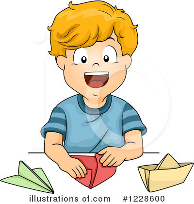 Paper Airplane Clipart #1228600 by BNP Design Studio