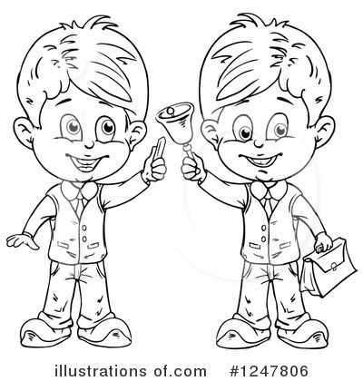 Royalty-Free (RF) Boy Clipart Illustration by merlinul - Stock Sample #1247806