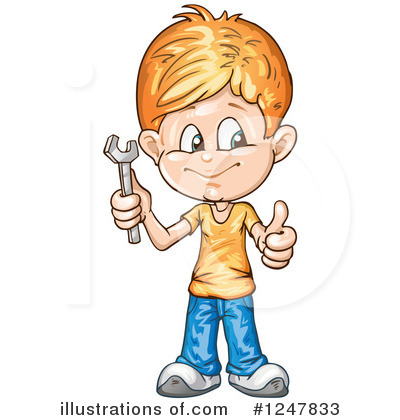 Royalty-Free (RF) Boy Clipart Illustration by merlinul - Stock Sample #1247833