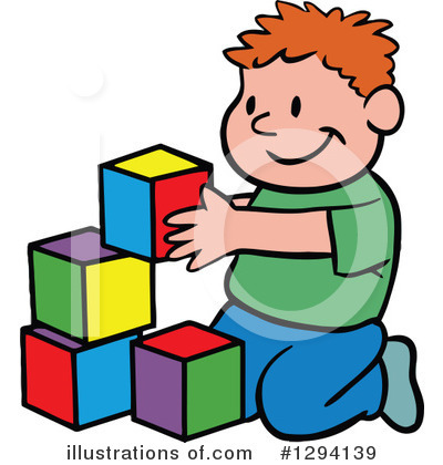 Toy Blocks Clipart #1294139 by LaffToon