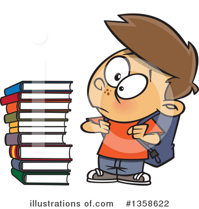 Books Clipart #1358622 by toonaday