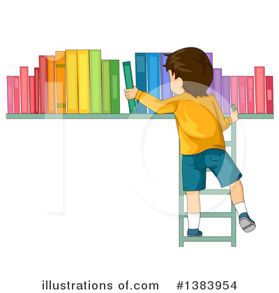 Book Shelf Clipart #1383954 by BNP Design Studio