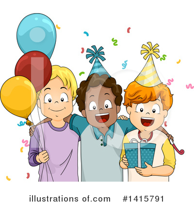 Party Balloons Clipart #1415791 by BNP Design Studio
