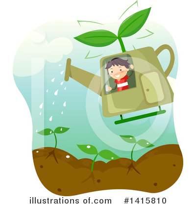 Watering Can Clipart #1415810 by BNP Design Studio