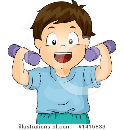 Lifting Weights Clipart #1415833 by BNP Design Studio