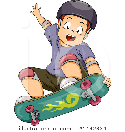 Skateboarding Clipart #1442334 by BNP Design Studio