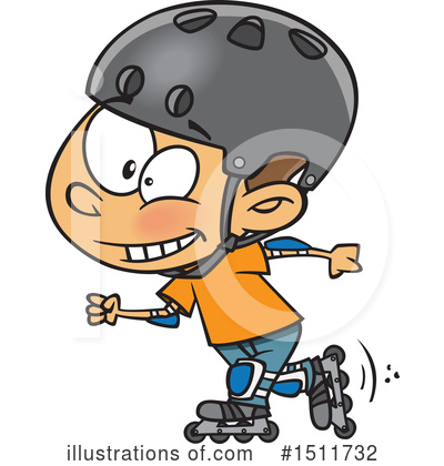 Roller Blading Clipart #1511732 by toonaday
