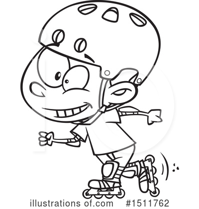 Roller Blading Clipart #1511762 by toonaday