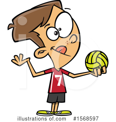 Volleyball Clipart #1568597 by toonaday