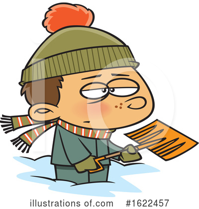 Snow Shovel Clipart #1622457 by toonaday