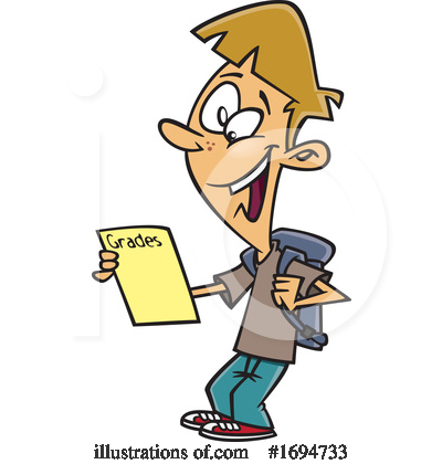 Report Card Clipart #1694733 by toonaday