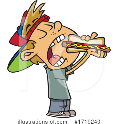 Hot Dog Clipart #1719240 by toonaday