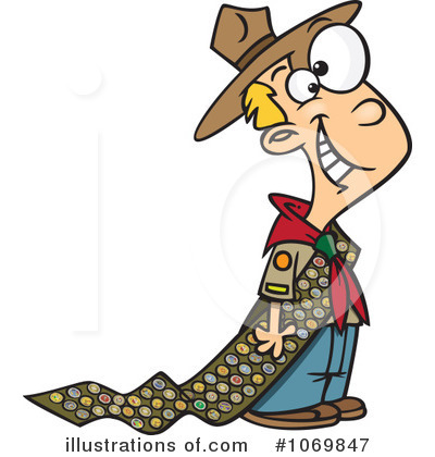 Royalty-Free (RF) Boy Scout Clipart Illustration by toonaday - Stock Sample #1069847
