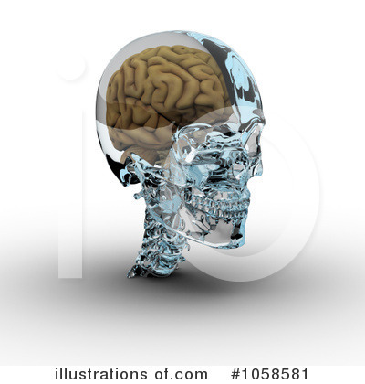 Royalty-Free (RF) Brain Clipart Illustration by Michael Schmeling - Stock Sample #1058581