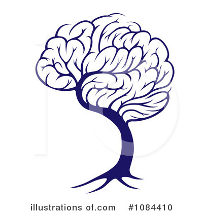 Brain Tree Clipart #1084410 by AtStockIllustration