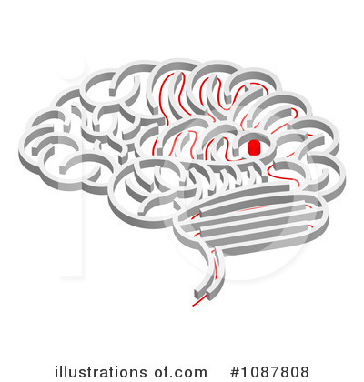 Royalty-Free (RF) Brain Clipart Illustration by AtStockIllustration - Stock Sample #1087808