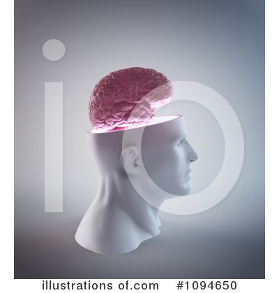 Royalty-Free (RF) Brain Clipart Illustration by Mopic - Stock Sample #1094650