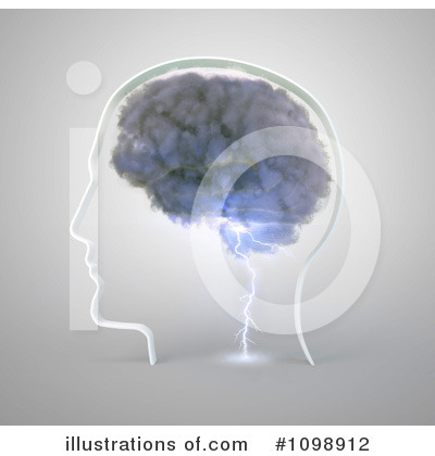 Royalty-Free (RF) Brain Clipart Illustration by Mopic - Stock Sample #1098912