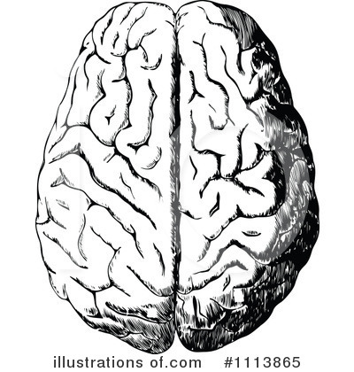 Royalty-Free (RF) Brain Clipart Illustration by Prawny Vintage - Stock Sample #1113865