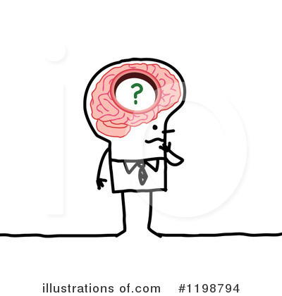 Royalty-Free (RF) Brain Clipart Illustration by NL shop - Stock Sample #1198794
