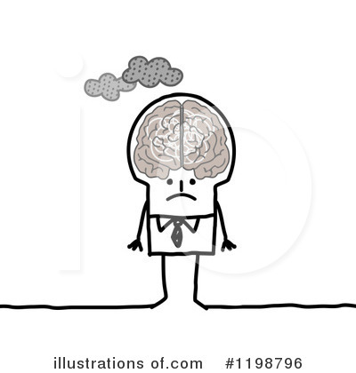 Royalty-Free (RF) Brain Clipart Illustration by NL shop - Stock Sample #1198796
