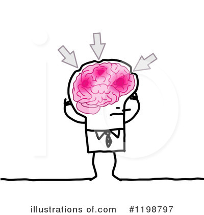 Royalty-Free (RF) Brain Clipart Illustration by NL shop - Stock Sample #1198797