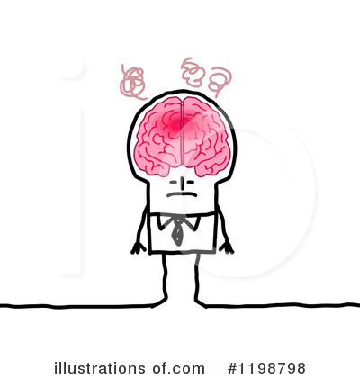 Royalty-Free (RF) Brain Clipart Illustration by NL shop - Stock Sample #1198798