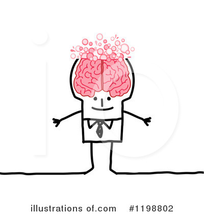 Royalty-Free (RF) Brain Clipart Illustration by NL shop - Stock Sample #1198802