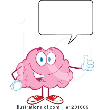Royalty-Free (RF) Brain Clipart Illustration by Hit Toon - Stock Sample #1201609