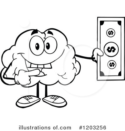 Royalty-Free (RF) Brain Clipart Illustration by Hit Toon - Stock Sample #1203256