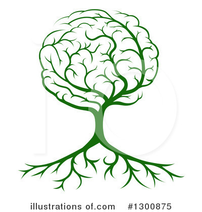 Brain Tree Clipart #1300875 by AtStockIllustration