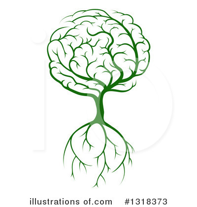 Brain Tree Clipart #1318373 by AtStockIllustration