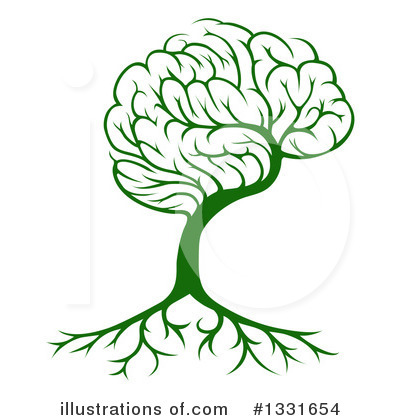 Brain Tree Clipart #1331654 by AtStockIllustration