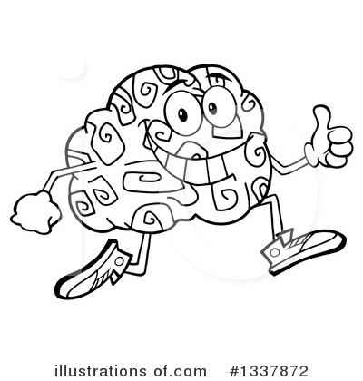 Royalty-Free (RF) Brain Clipart Illustration by Hit Toon - Stock Sample #1337872