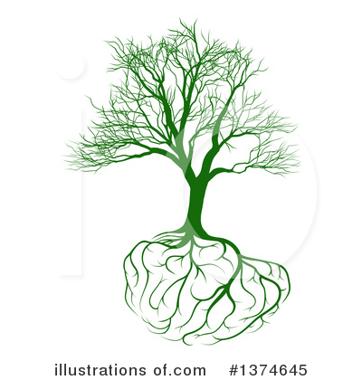 Brain Tree Clipart #1374645 by AtStockIllustration