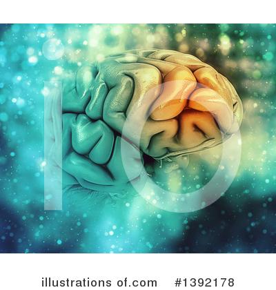 Royalty-Free (RF) Brain Clipart Illustration by KJ Pargeter - Stock Sample #1392178